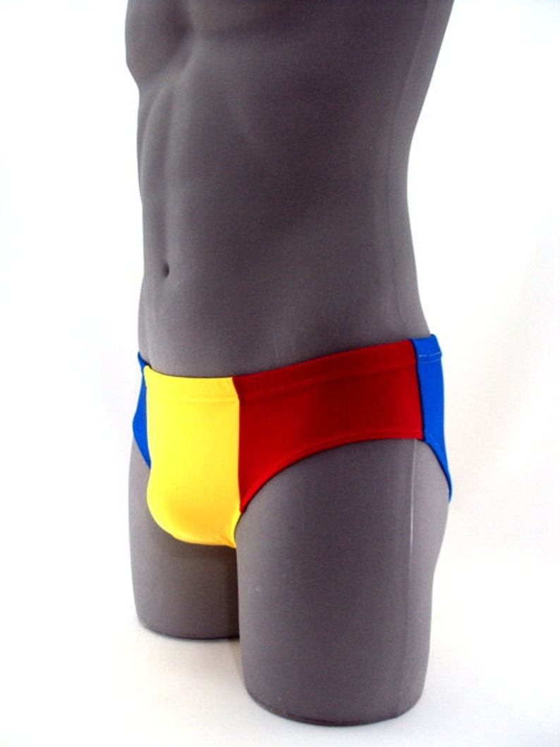 Romanian Flag Men Swimsuit Internal Drawstring image 3