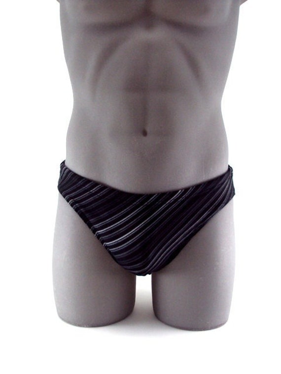 Black Stripes Men Brief Swimsuit Men s Print Bathing Suit Swimwear internal Drawstring Etsy UK