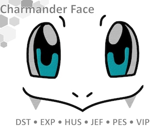 EMBROIDERY FILES: Charmander Face - Embroidery Machine Design