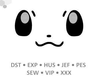 EMBROIDERY FILES: Eevee Face - Embroidery Machine Design