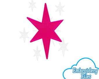 EMBROIDERY FILES: Twilight Sparkle Cutie Mark - Embroidery Machine Design File