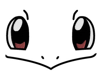 EMBROIDERY FILES: Squirtle Face - Embroidery Machine Design