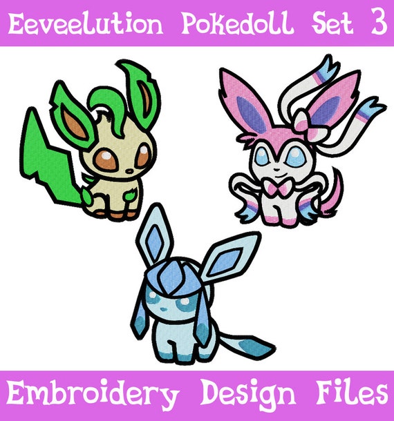 Pokemon Mew Machine Embroidery Design 3 Sizes (Instant Download