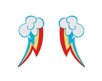 Rainbow Dash Cutie Mark Stencil