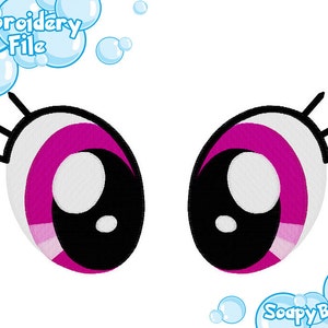 PES FILES: Rainbow Dash Eyes - Embroidery Machine Design