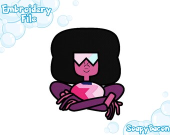 EMBROIDERY FILES: Garnet Bust Steven Universe - Embroidery Machine Design File