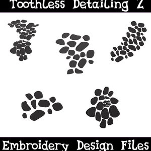PES & JEF FILES: Toothless Scales Detailing Set - Embroidery Machine Design File