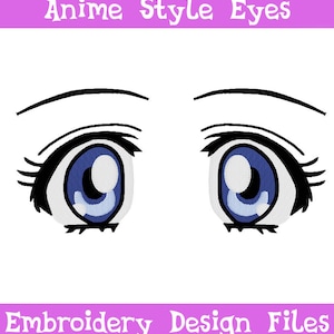 EMBROIDERY FILES: Anime Style Eyes - Embroidery Machine Design