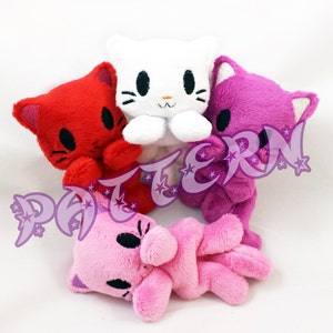 ITH PATTERN: Mini Kitty Cat Beanie Plush - Embroidery File Project