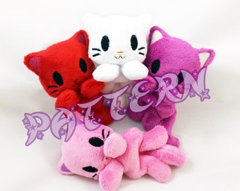 ITH PATTERN: Mini Kitty Cat Beanie Plush - Embroidery File Project