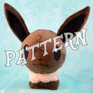 SEWING PATTERN: Eevee Pokedoll Style Plushie Pattern