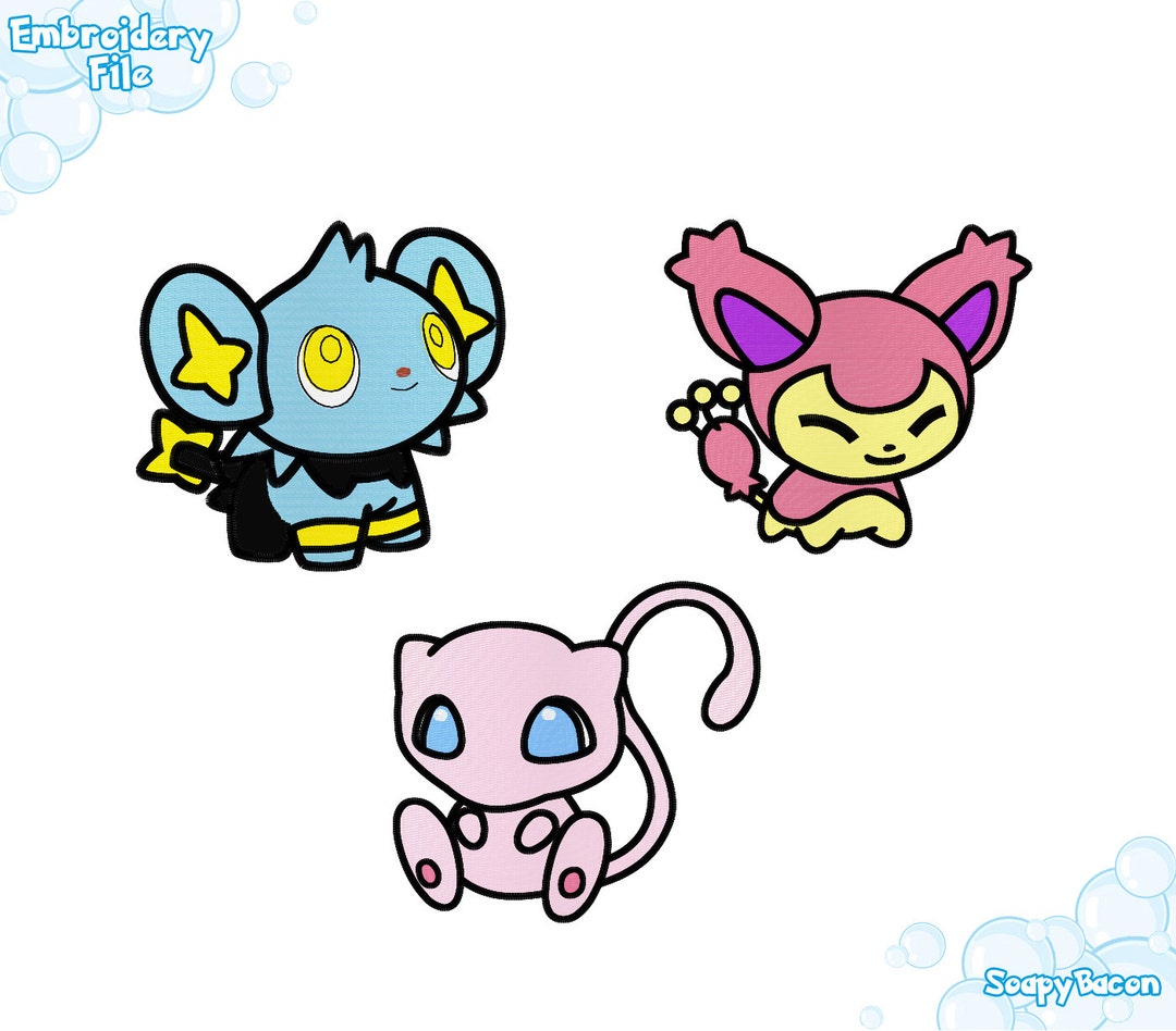 Mew Pokemon Embroidery Design -  Israel