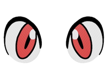 PES FILES: Fennekin Eyes - Embroidery Machine Design File