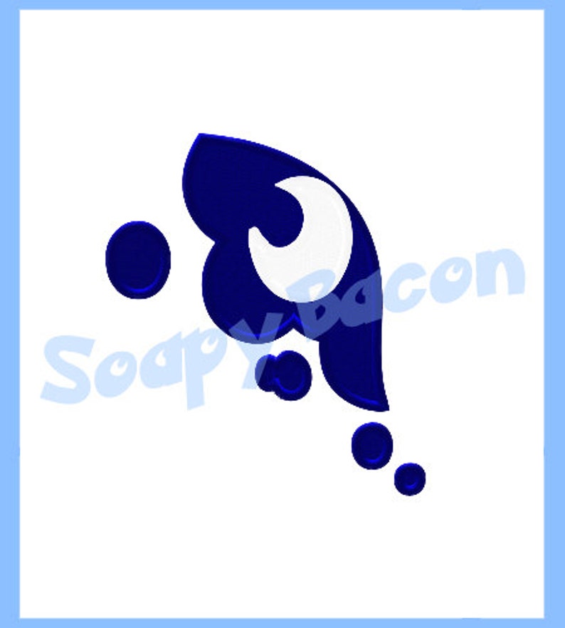 EMBROIDERY FILES: Princess Luna Eye & CM Set Embroidery Machine Design image 3