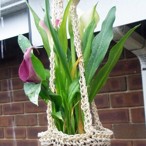 CROCHET PATTERN: Hanging Flower & Plant Holder