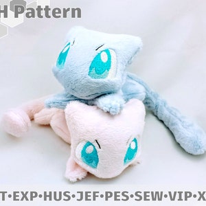 ITH PATTERN: In The Hoop Pattern for Mew Beanie Plush - Embroidery File Project