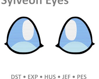 EMBROIDERY FILES: Sylveon Eyes - Embroidery Machine Design
