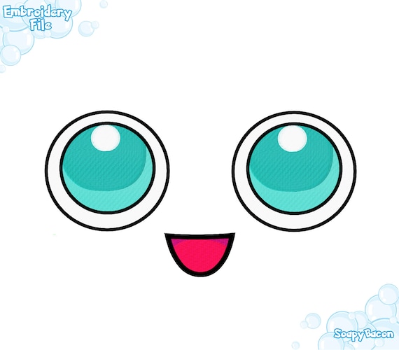 Embroidery Files Jigglypuff Face Pokemon Embroidery Machine Design
