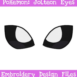 EMBROIDERY FILES: Jolteon Eyes - Embroidery Machine Design