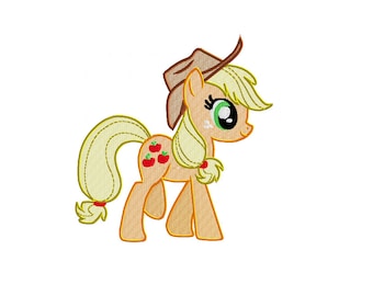 EMBROIDERY FILES: Trotting Applejack - Embroidery Machine Design File