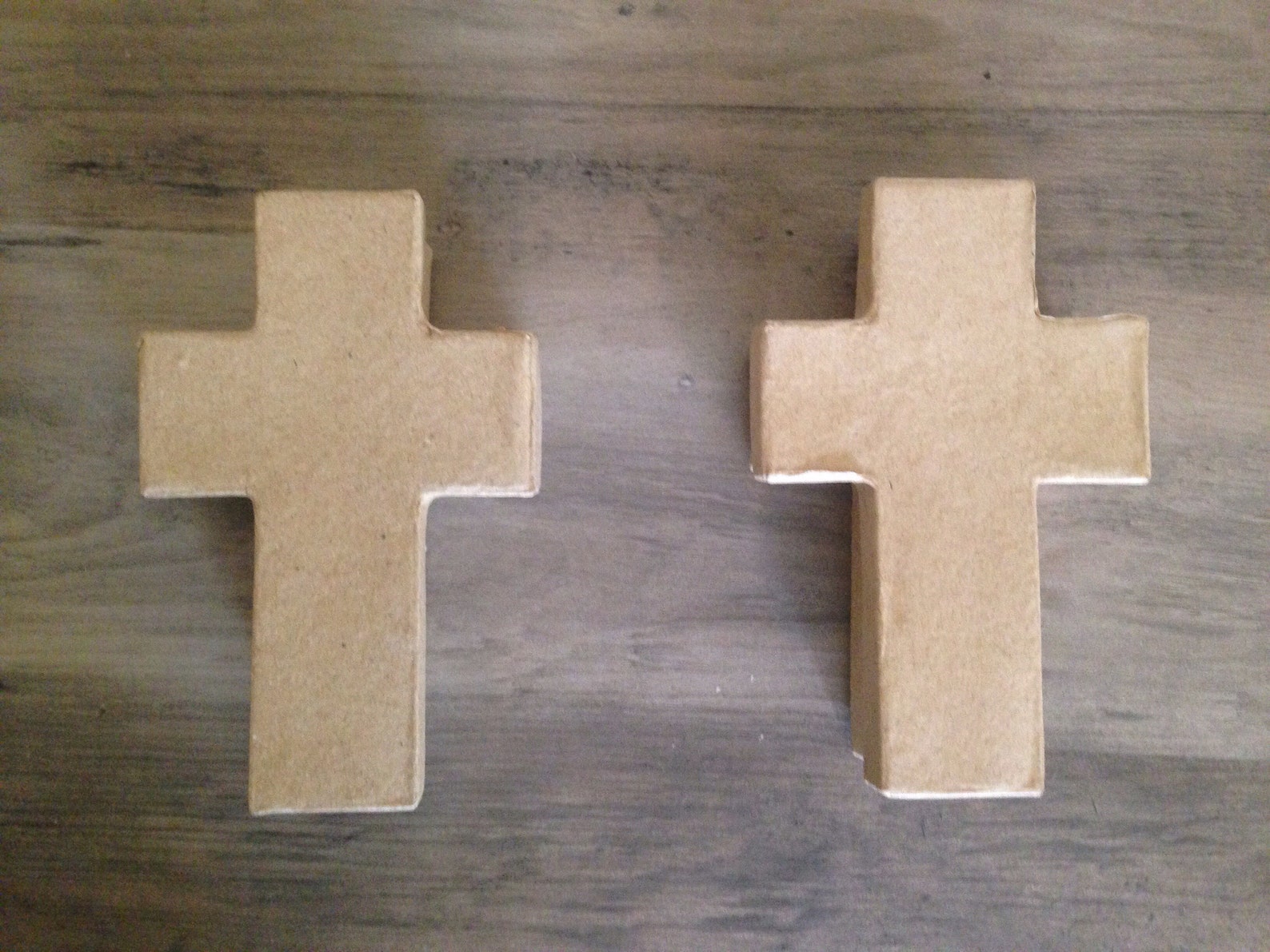 1 Unpainted Paper Mache Cross Box Christian Catholic Voodoo Etsy