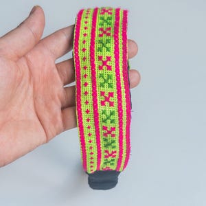 Hmong Embroidered Headband: Handmade Tribal Boho Hair Accessory