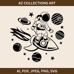 Astronaute Png, mignon astronaute de l'espace SVG, SVG de l'espace, astronaute espace SVG, Svg de couple, chemises png, clipart, fichier numérique, t-shirts svg, svg