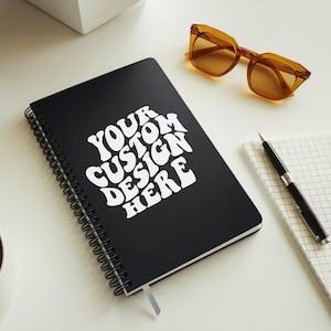Custom Spiral Notebooks & Journals for your event, business, Birthday Gifts, conference, Personalized Gifts, or branded merchandise