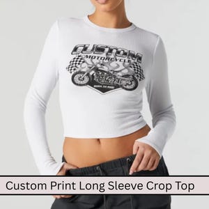 Custom Text Cropped Top, Personalized Women Crop Sweatshirt, Custom Baby Shirt, Gift For Her, Personalized Shirt, Custom Cropped Sweatshirt