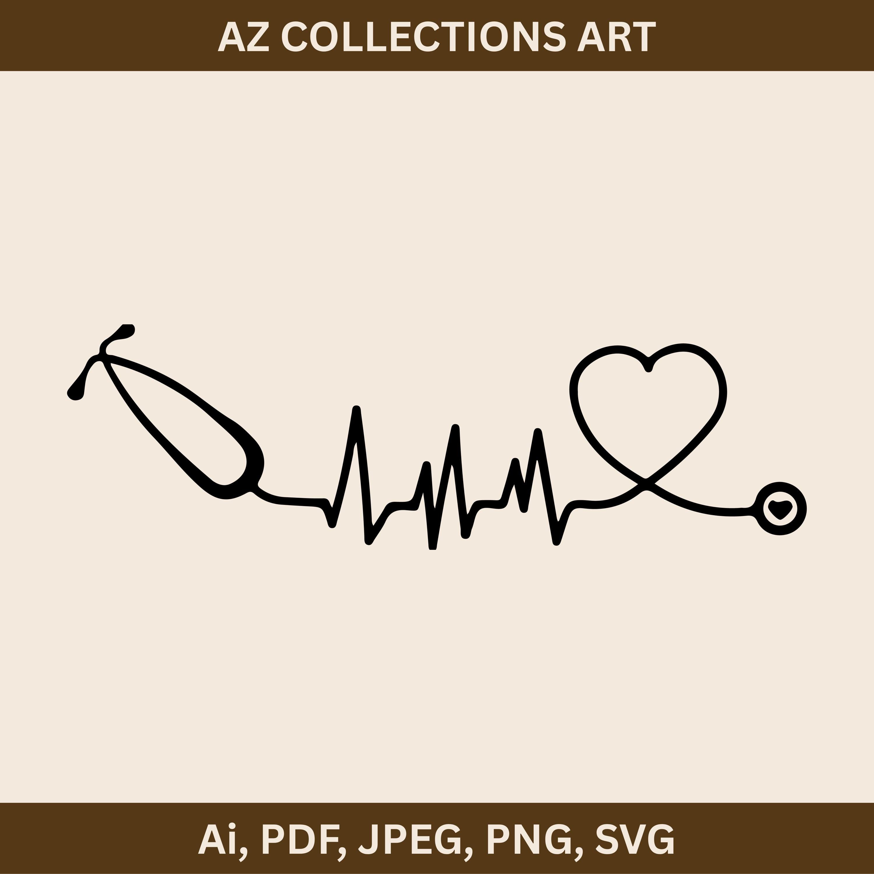 Stetoscopio cardiaco in formato SVG, Stetoscopio in formato SVG, Lavoratore essenziale in formato SVG, Dottore in formato SVG, Infermiere in formato SVG, Battito cardiaco in formato SVG, Maglietta, DXF, EPS, Jpg, Circuito ospedaliero