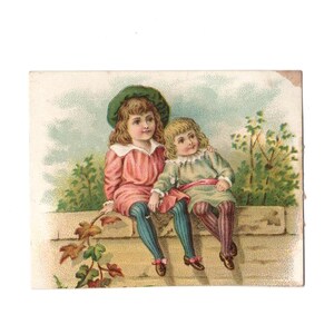 Ilustração de cartão de propaganda original vintage botas infantis