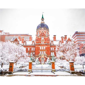 Snowy day at the Johns Hopkins Hospital | Baltimore, MD | Baltimore Photography | Art | Wall Decor | Fine Art Photography | Winter