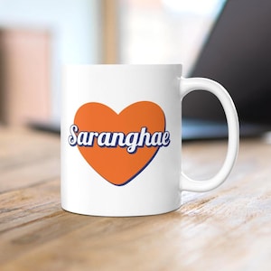 Saranghae Mug, Korean Love You Coffee Cup, K-Drama & K-Pop Gift, Romantic Korean Mug for Couples, Cute Korean Gift for Him or Her