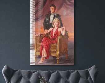 Scarface Tony Montana Elvira Glass Wall Art Movie Poster Man Cave Decor Gift