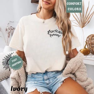 Camiseta Comfort Colors Focus Forward: Presente de mentalidade motivacional