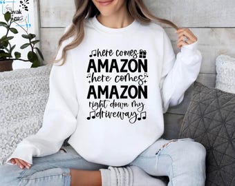 Sweat-shirt de Noël amusant, couleurs confortables pour les fêtes d'Amazon