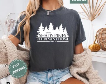 Sweat-shirt Golden Girls Shady Pines : haut graphique rétro aux couleurs confortables