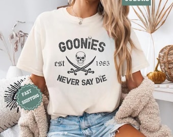 Maglietta Comfort Colors Goonies: maglietta vintage anni '80