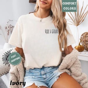 Comfort Colors Rise & Grind T-Shirt: Vintage Cotton Pocket Tee