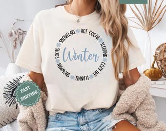 Sweat-shirt confortable couleur flocon de neige pour la saison d'hiver
