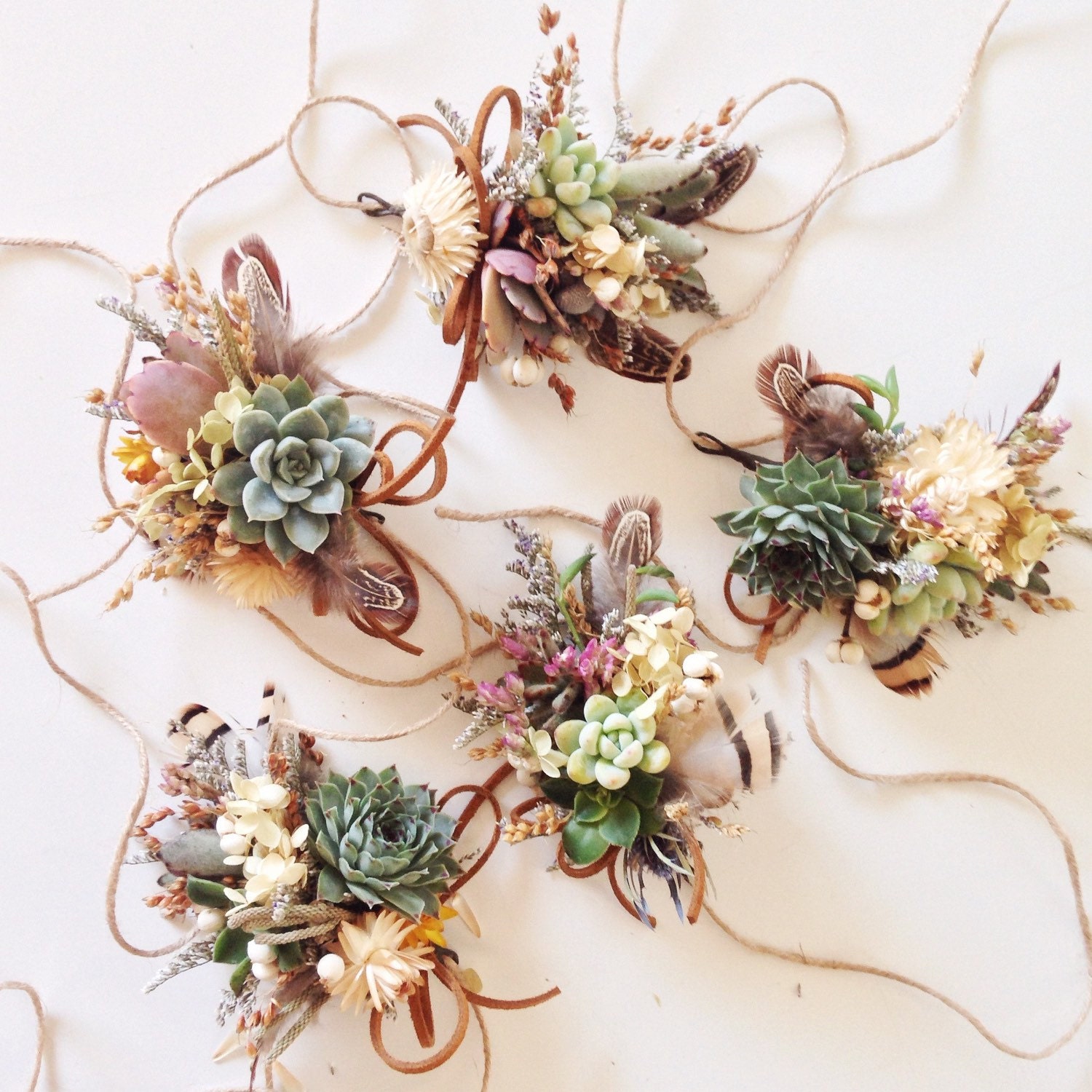 Succulent Corsage Wildflower Etsy Singapore