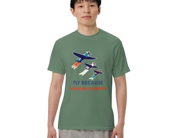 Luftfahrt Schwergewicht T-Shirt, lustiges Pilot Shirt, Flugzeug Zitat, Fliegen Slogan