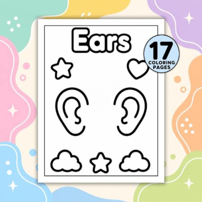 17 Body Parts Coloring Pages for Kids – Printable Human Body Learning ...