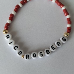 F1 Bracelet - Beaded Formula 1 Jewelry, Racing Bracelet, Custom Motorsport Accessories | Perfect F1 Fan Gift