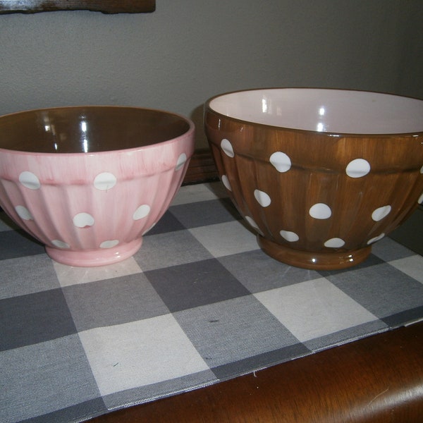 Polka Dot Mixing Bowl Set Etsy