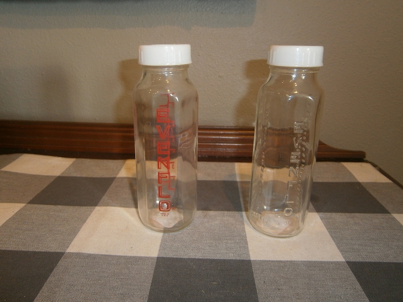 Vintage Glass Baby Bottles Evenflo Etsy