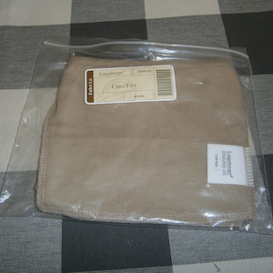 Longaberger Card File Fabric Liner Khaki