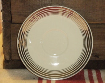 Vintage Taylor Smith and Taylor Platinum Band Saucer