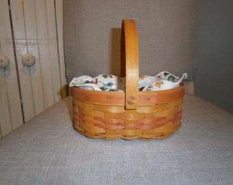 Longaberger Basket Swinging Handle Pink