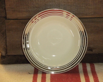 Vintage Taylor Smith and Taylor Platinum Band Fruit Dish